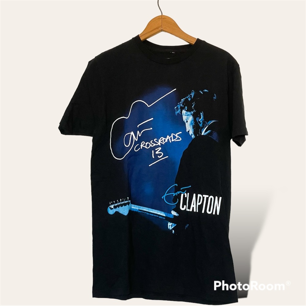 Eric Clapton Crossroads Hard Rock Cafe T-Shirt Sz L Artist Spotlight Phildelphia